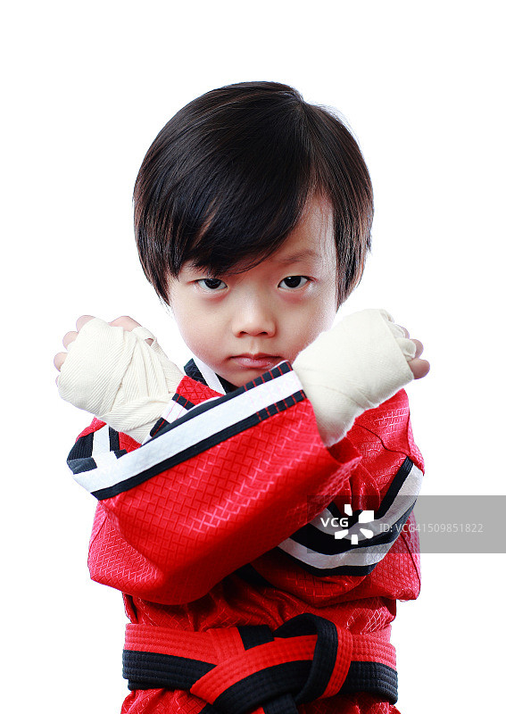 练功夫的小孩图片素材