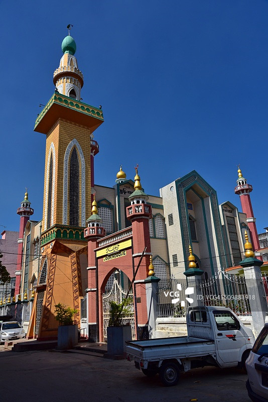 缅甸曼德勒市的Joon清真寺图片素材