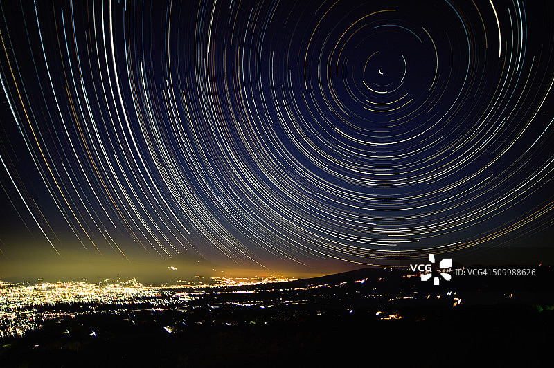 星空长曝光图片素材