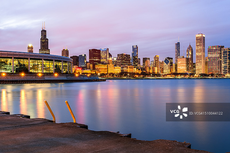 谢德水族馆，芝加哥，伊利诺伊州，美国图片素材
