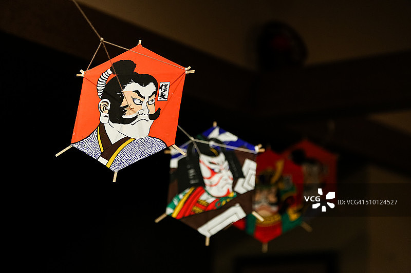 浮世绘风筝图片素材