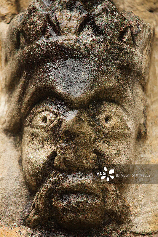 萨默塞特威尔斯市的石头立面图片素材