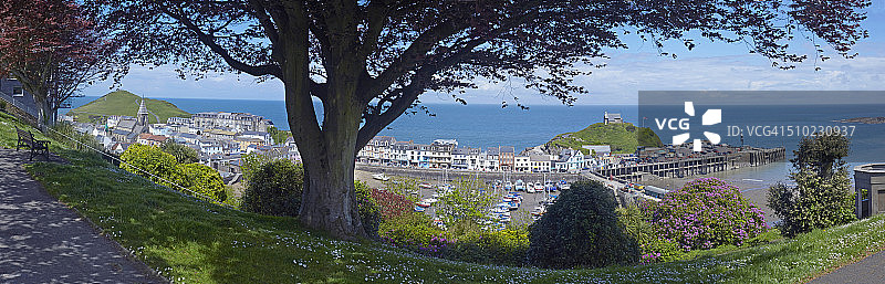 伊尔fracombe海港全景图图片素材