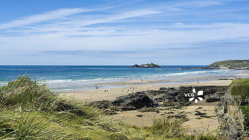 康沃尔郡吉维西安沙滩图片素材