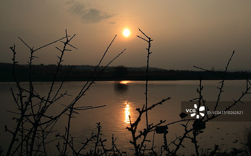 门洛日落图片素材