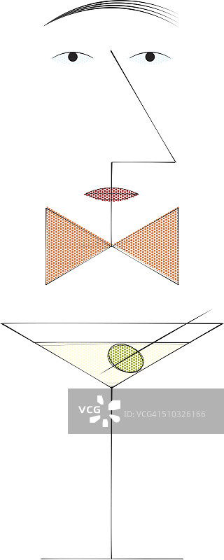 马提尼的男人图片素材
