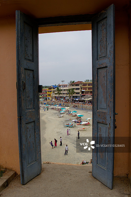 科瓦兰海滩，蒂鲁沃嫩塔布勒姆图片素材