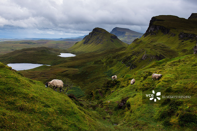 斯凯岛奎雷格徒步路线风光图片素材