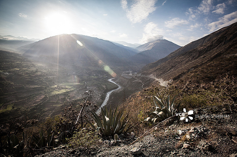 秘鲁安第斯山脉景色图片素材