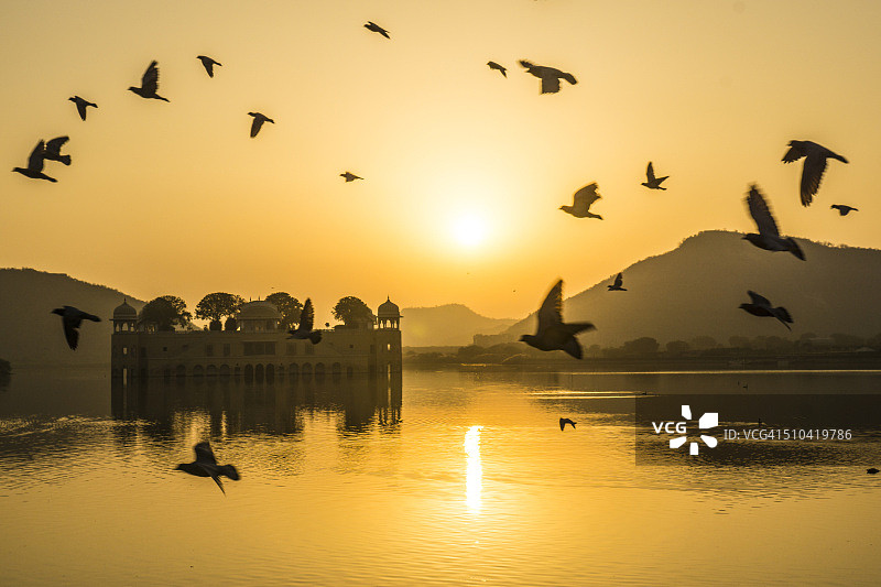 斋浦尔水之宫的清晨图片素材