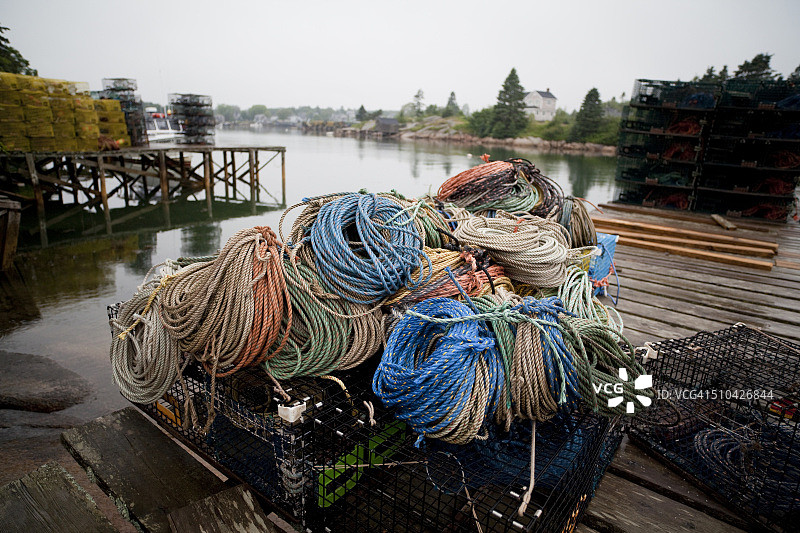 龙虾码头图片素材
