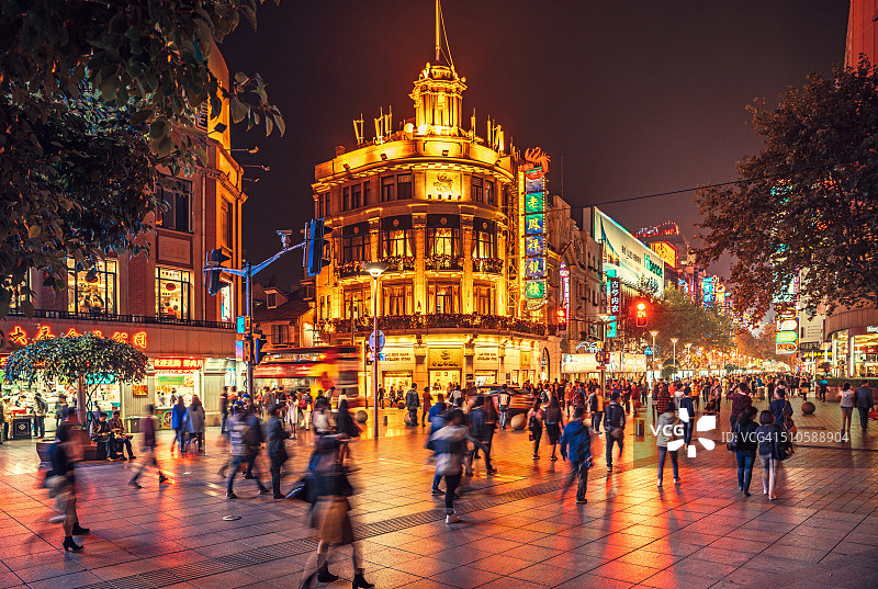 中国上海的商业街图片素材