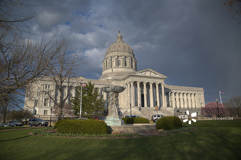 密苏里州议会大厦风暴图片素材
