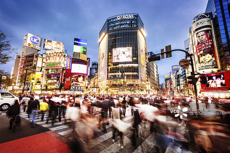 日本东京涩谷交叉口图片素材