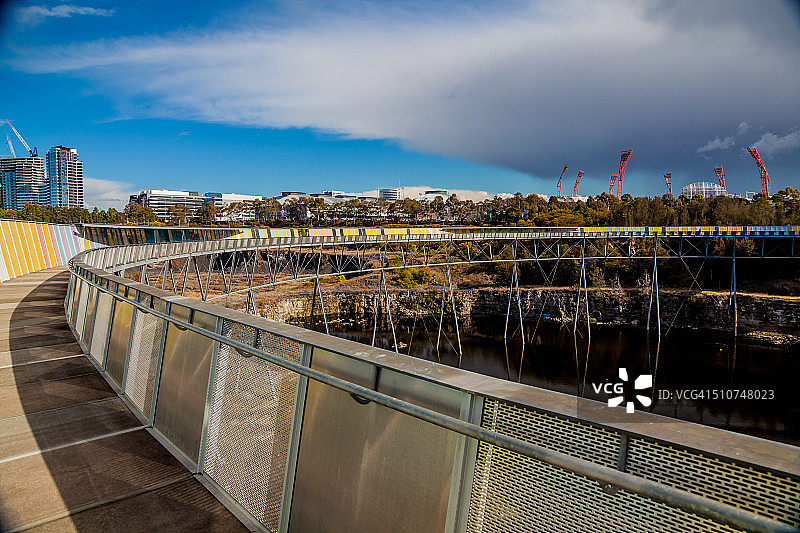 砖砌坑环步道图片素材