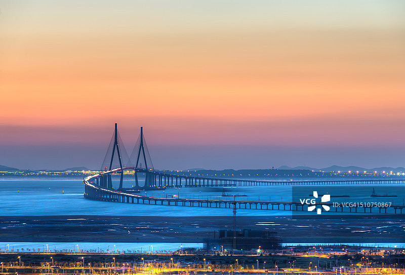韩国仁川大桥图片素材