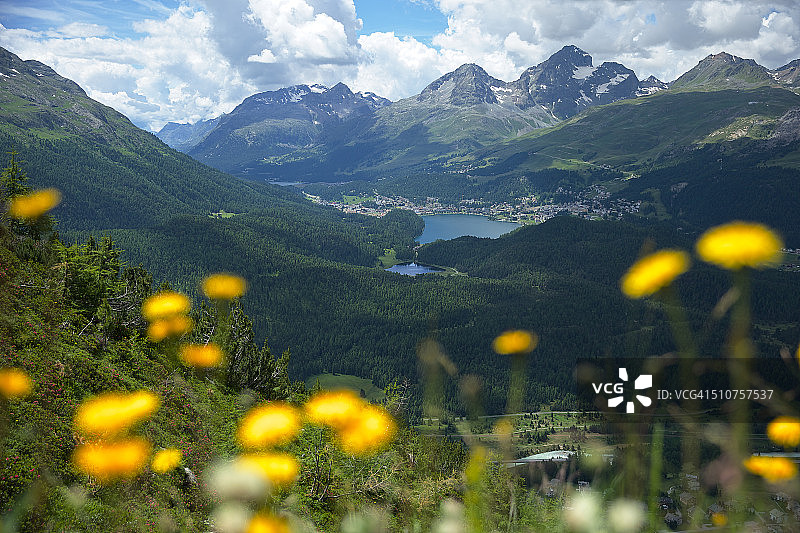 圣莫里茨景色图片素材