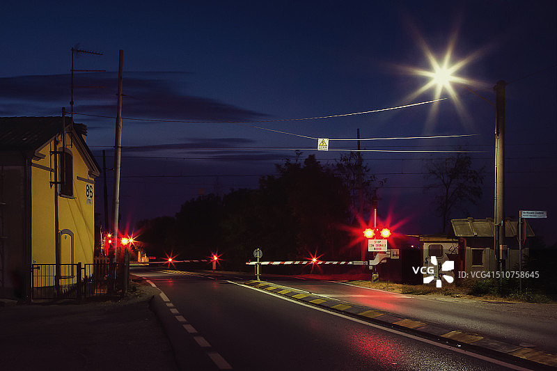 铁路道口图片素材