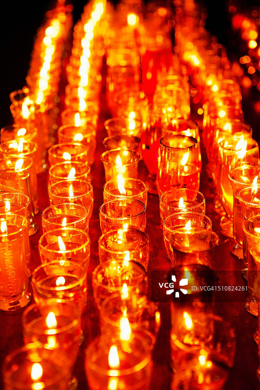 祭祀蜡烛，特写图片素材
