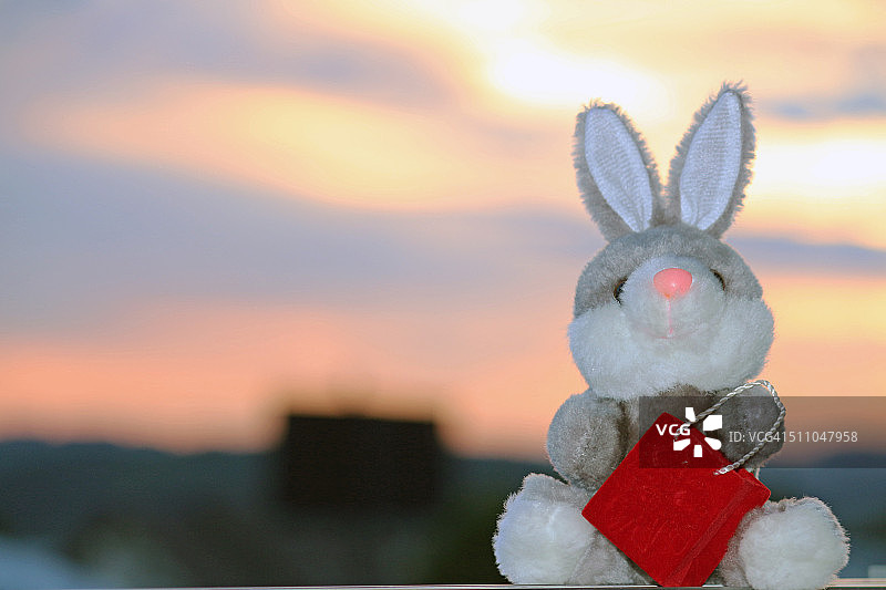 小兔子送礼物啦！图片素材