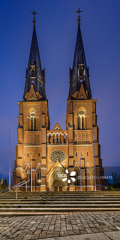 瑞典乌普萨拉大教堂图片素材