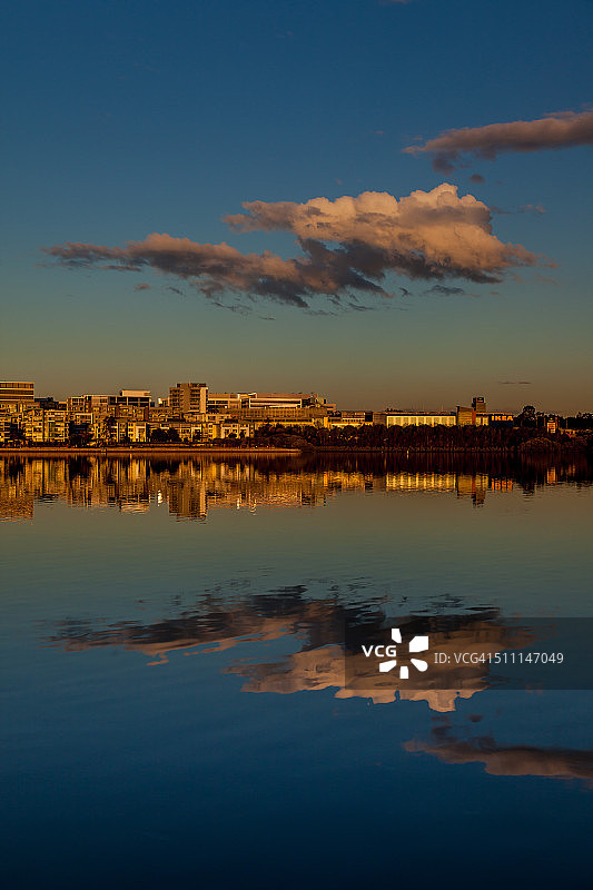 罗德岛的倒影图片素材