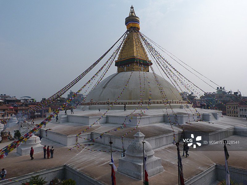 博达哈大佛塔，加德满都，尼泊尔图片素材