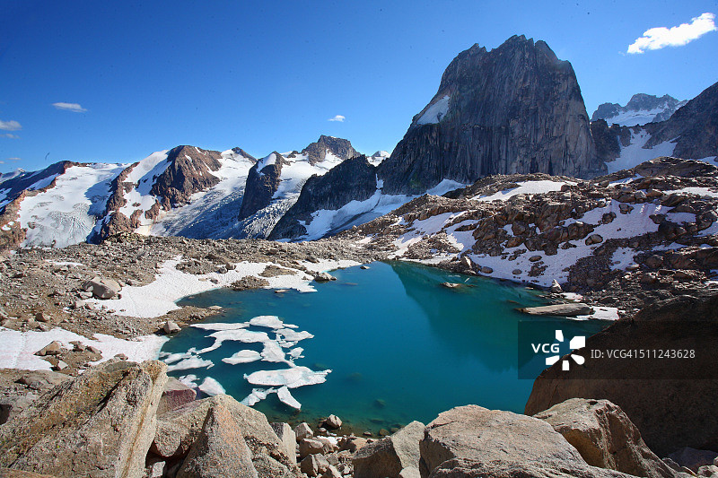 布加布冰斗湖图片素材