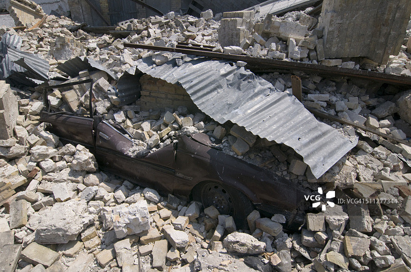 海地地震灾后景象图片素材