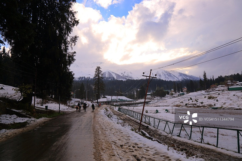 克什米尔古尔马尔格图片素材