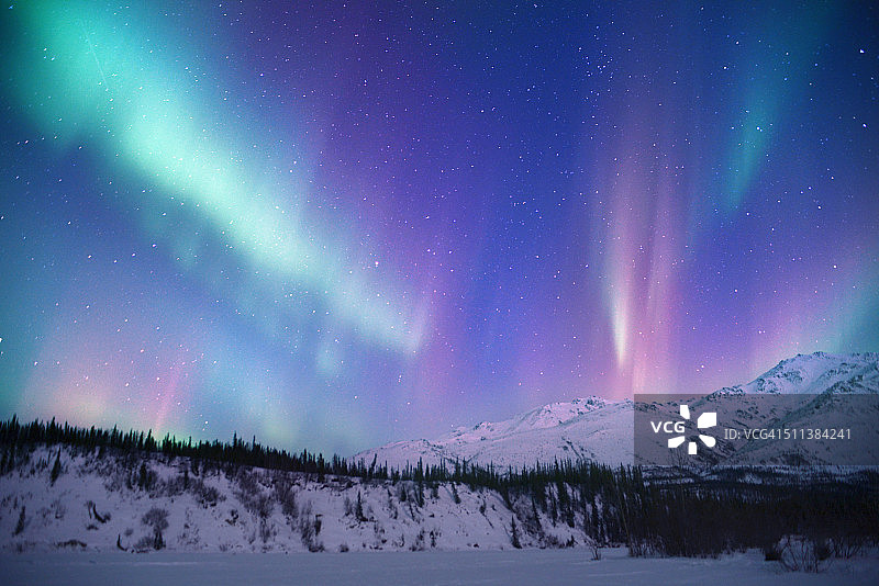 极光天空图片素材