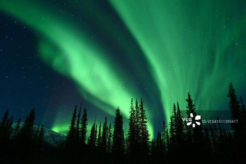 极光天空图片素材