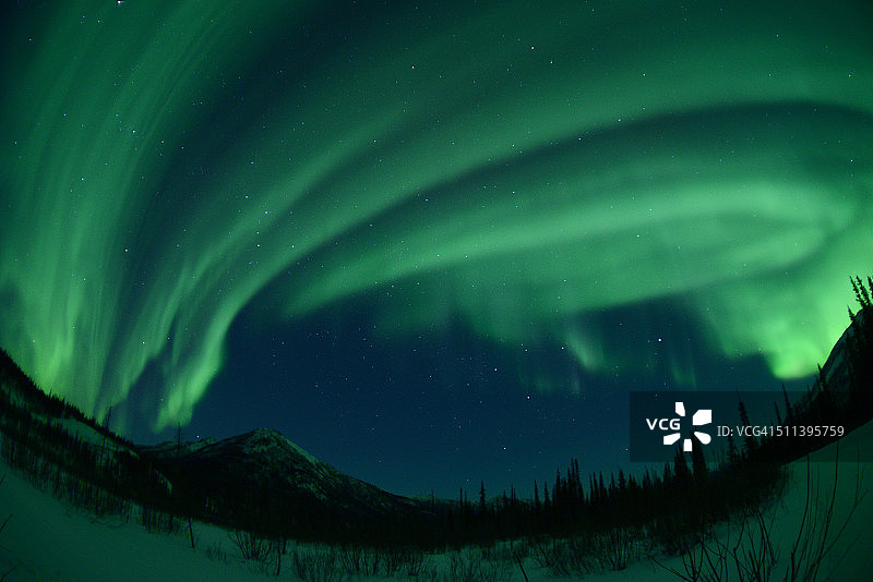 极光天空图片素材