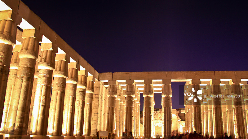 卢克索神庙景色图片素材