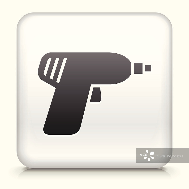 带电钻的方形按钮图片素材