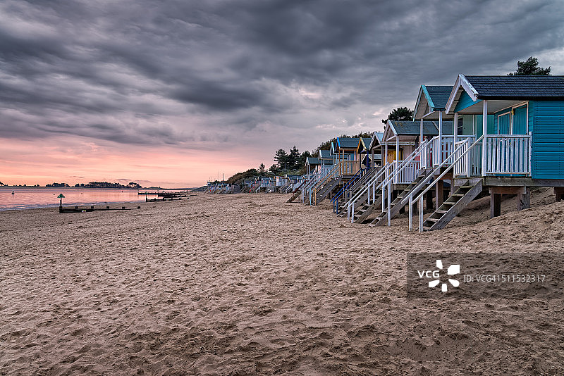 诺福克郡北部海岸威尔斯黎明图片素材