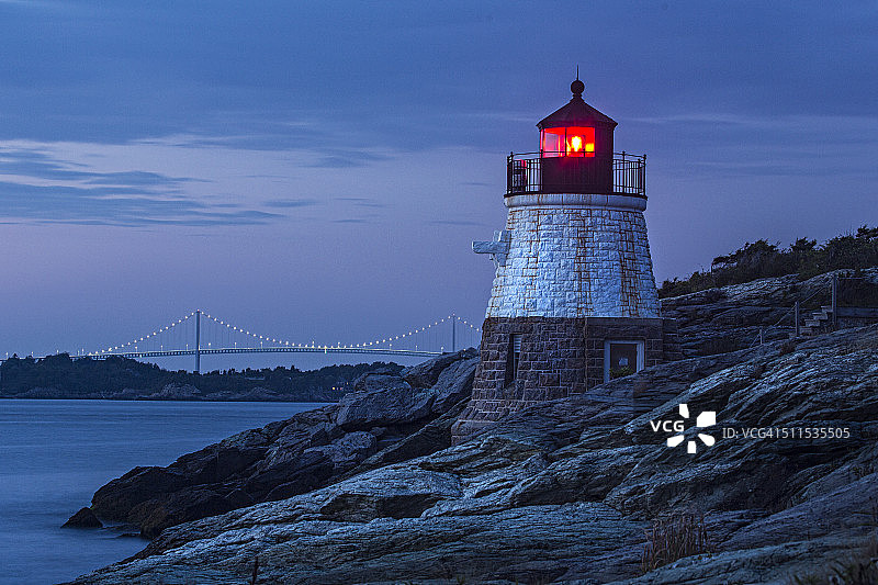 城堡山黄昏图片素材