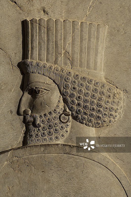 波斯卫兵浅浮雕图片素材