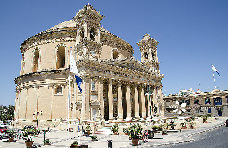 马耳他莫斯塔圆形大厅（莫斯塔穹顶）图片素材