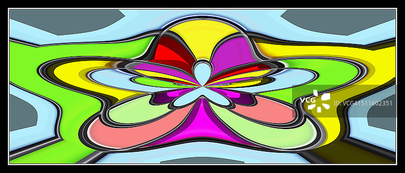 弧形创意图形全景抽象背景图片素材