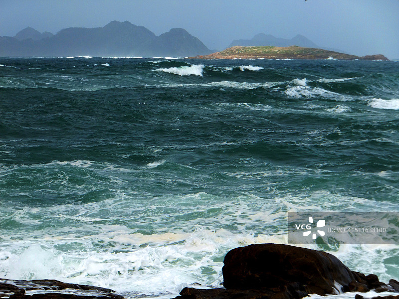 海上大风图片素材