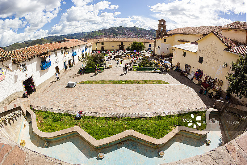 库斯科的圣布拉斯广场图片素材