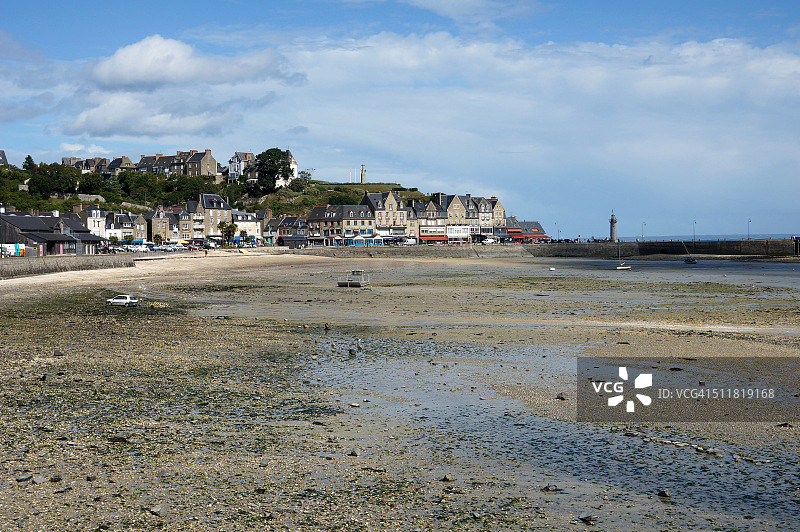 退潮时的康卡勒海湾图片素材