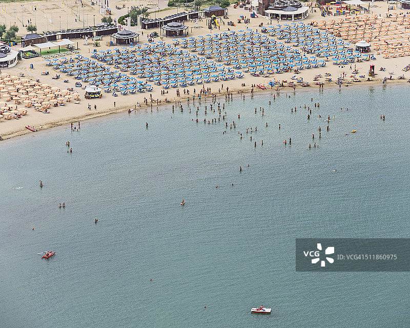 亚得里亚海滩航拍图片素材