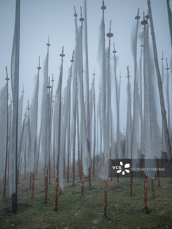 祈祷旗图片素材