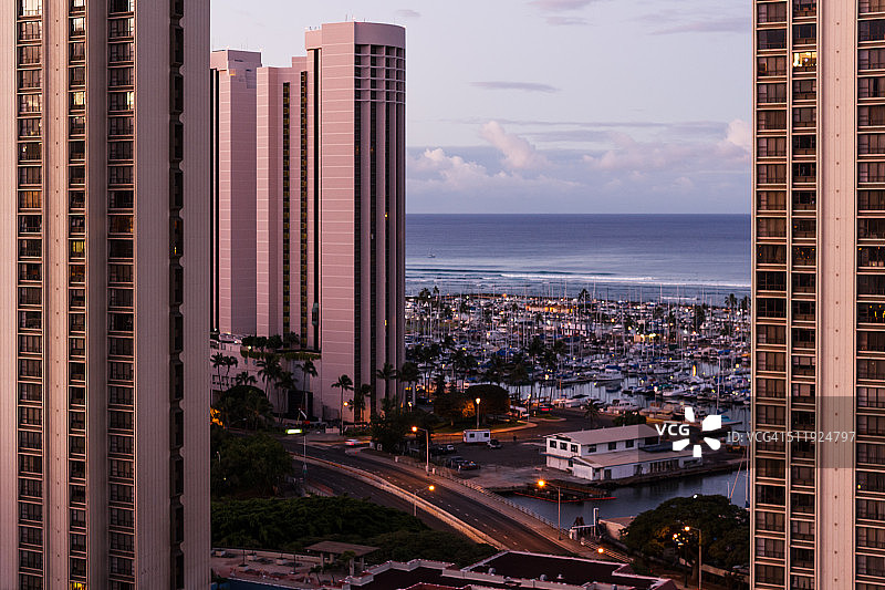 瓦胡岛酒店的海景图片素材