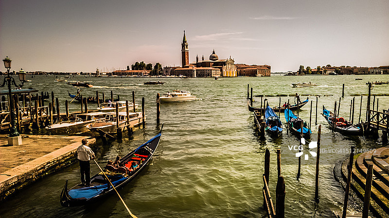 从圣马可广场望向大海图片素材