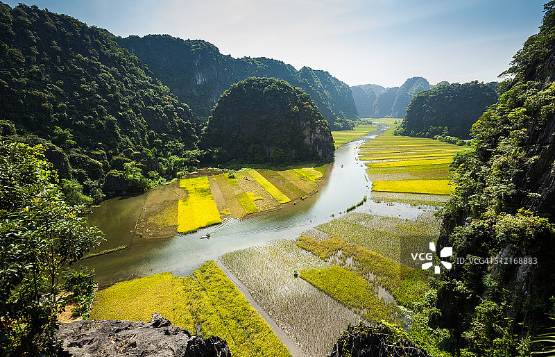 越南宁平三谷图片素材