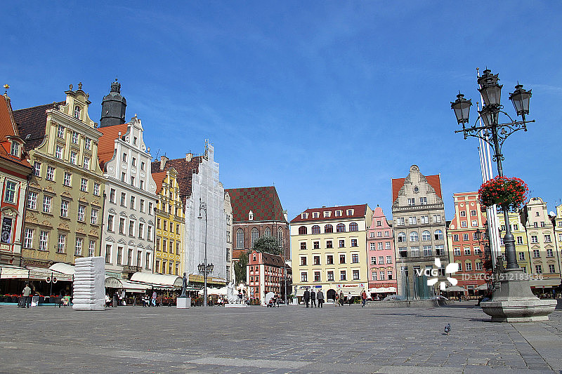 弗罗茨瓦夫市集广场图片素材