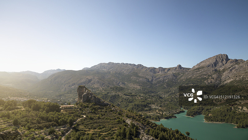 瓜达莱斯特城堡，阿利坎特，西班牙图片素材